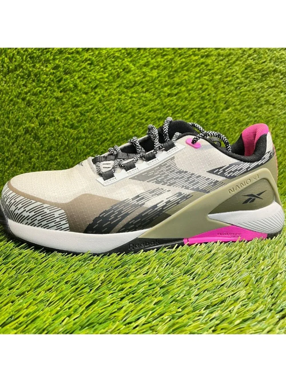 Reebok Nano X1 Adventure Womens Size 9D Gray Composite Toe Safety Work Shoes